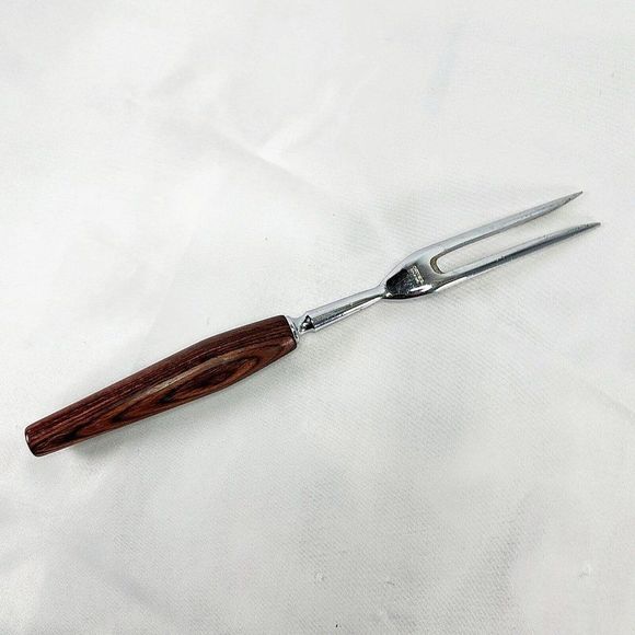 Mid Century Mode Danish Sheffield England‎ Teak Wood Handled 3-Piece Set - Picture 8 of 9